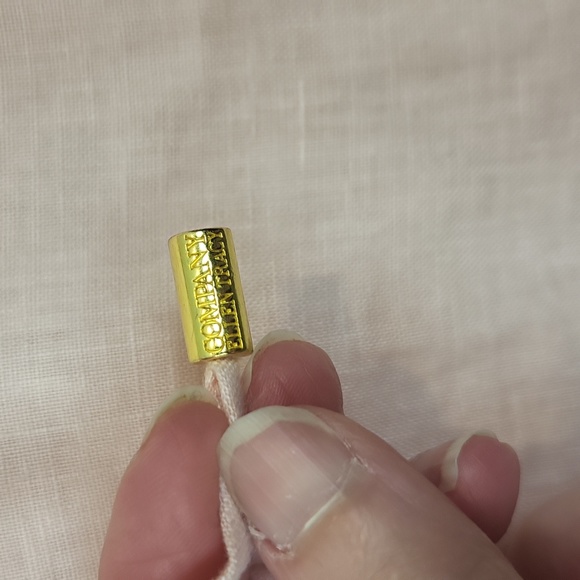 ELLEN TRACY COMPANY 100% Linen Peach Lace Up Roll Tab Tunic Top with Pockets - Picture 4 of 14